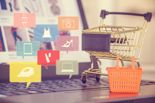 Online shopping trolley Online shopping trolley